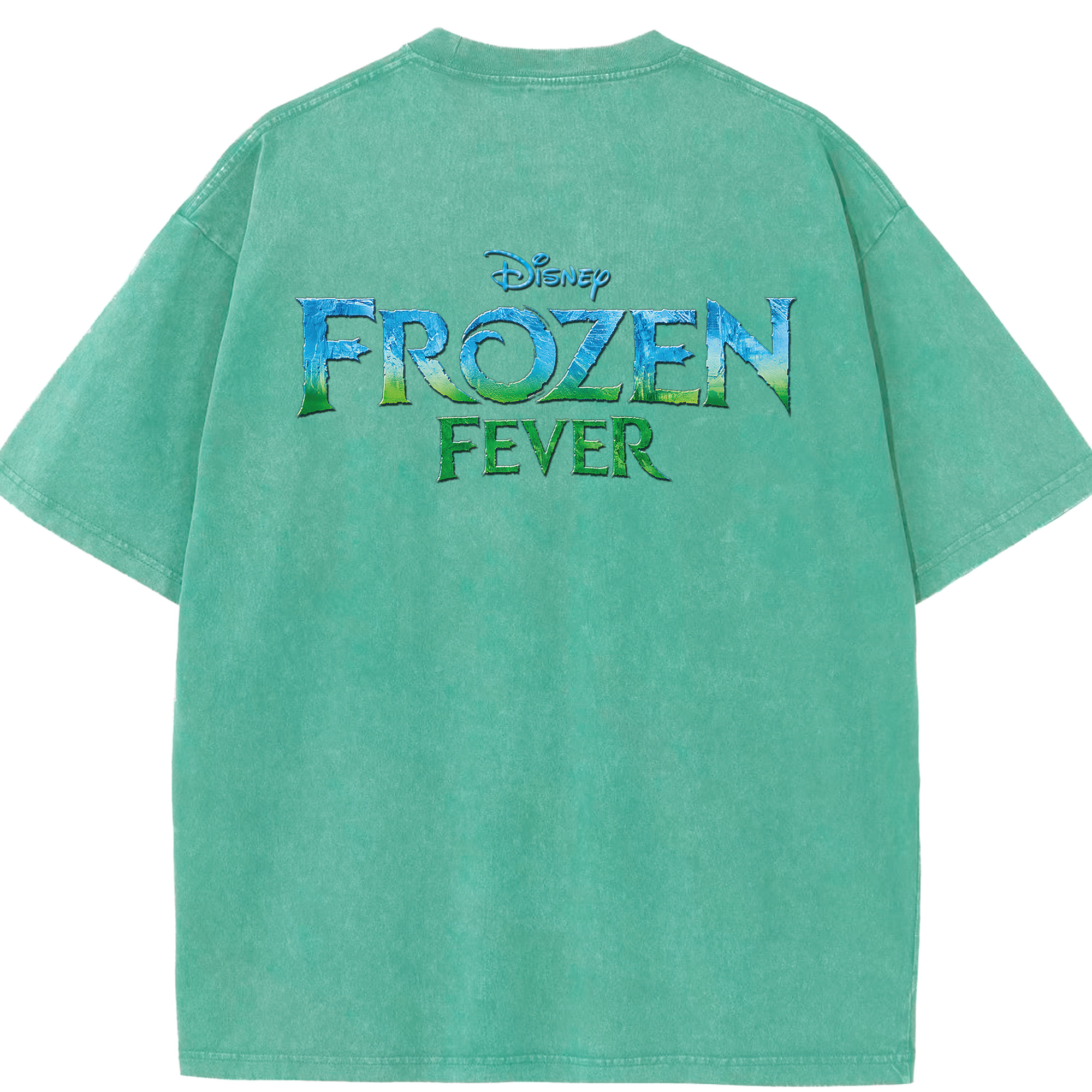 （画像用） アナと雪の女王 アンナ エルサ Frozen Anna Elsa 綿100% ヴィンテージ風 半袖Tシャツ（背面プリント）
